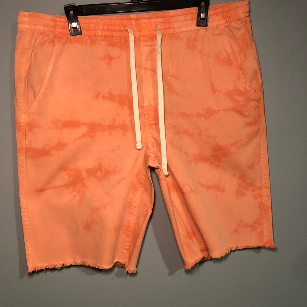 Arizona Jean Company Bright Coral Jogger Shorts with Drawstring